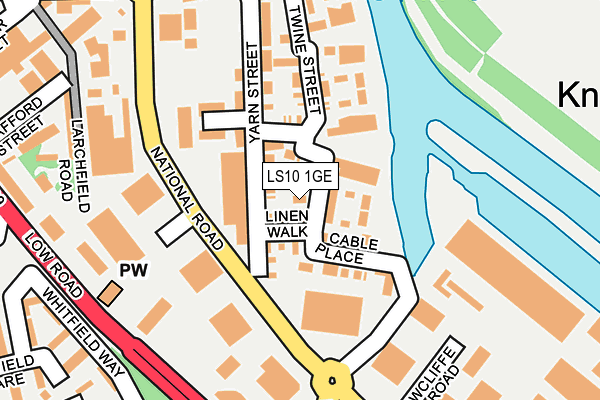 LS10 1GE map - OS OpenMap – Local (Ordnance Survey)