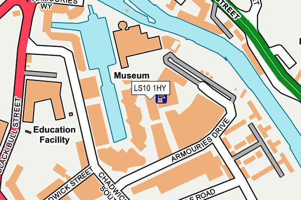 LS10 1HY map - OS OpenMap – Local (Ordnance Survey)