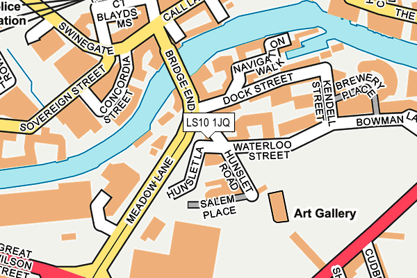 Map of AQL (LEEDS) LTD at local scale