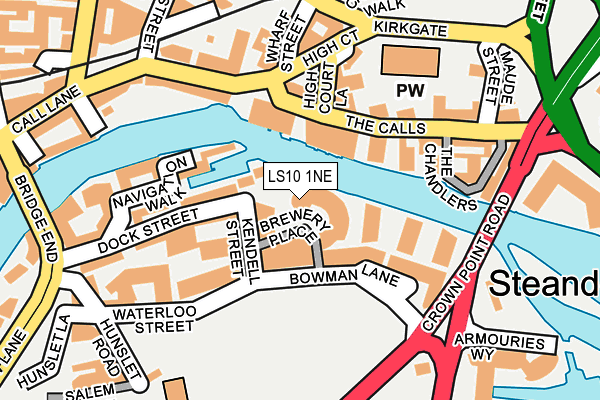 LS10 1NE map - OS OpenMap – Local (Ordnance Survey)