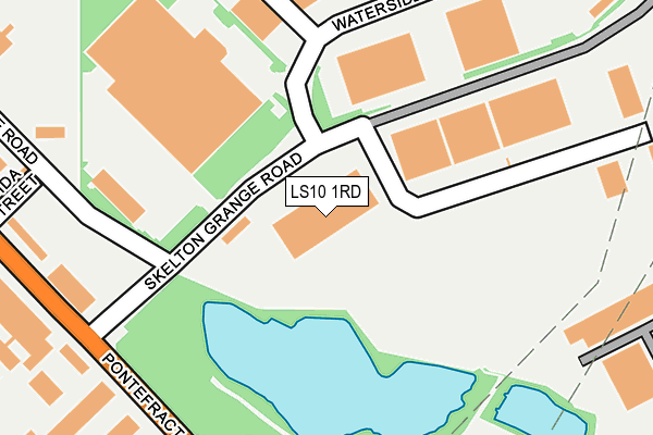 LS10 1RD map - OS OpenMap – Local (Ordnance Survey)