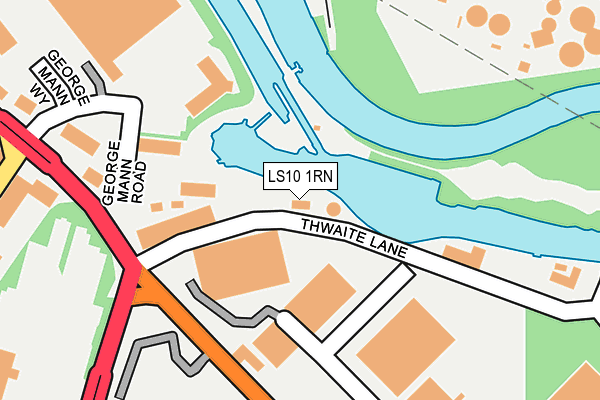 LS10 1RN map - OS OpenMap – Local (Ordnance Survey)