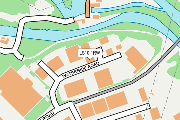 LS10 1RW map - OS OpenMap – Local (Ordnance Survey)