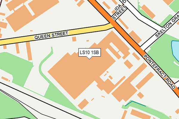 LS10 1SB map - OS OpenMap – Local (Ordnance Survey)