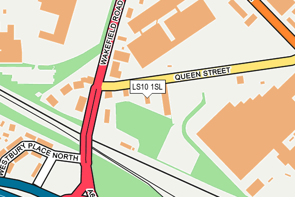 LS10 1SL map - OS OpenMap – Local (Ordnance Survey)