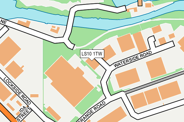 LS10 1TW map - OS OpenMap – Local (Ordnance Survey)