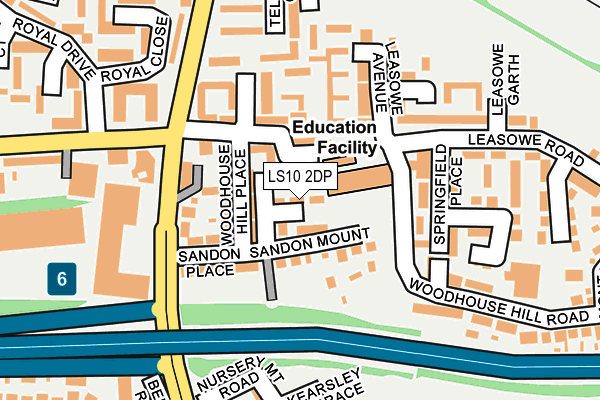 LS10 2DP map - OS OpenMap – Local (Ordnance Survey)