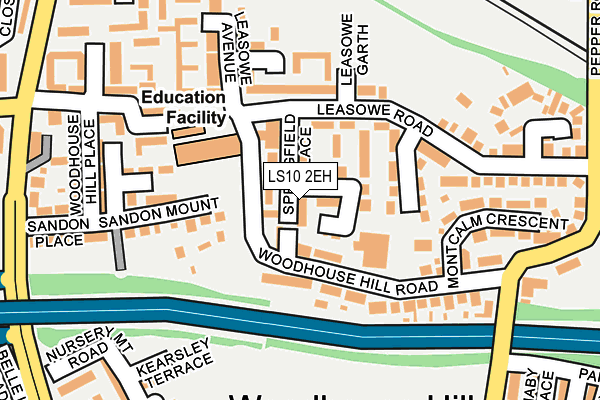 LS10 2EH map - OS OpenMap – Local (Ordnance Survey)