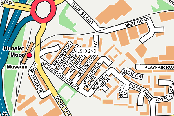 LS10 2ND map - OS OpenMap – Local (Ordnance Survey)