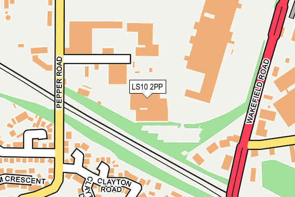 LS10 2PP map - OS OpenMap – Local (Ordnance Survey)