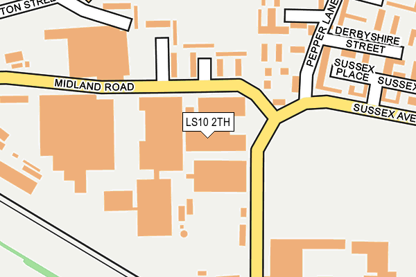 LS10 2TH map - OS OpenMap – Local (Ordnance Survey)
