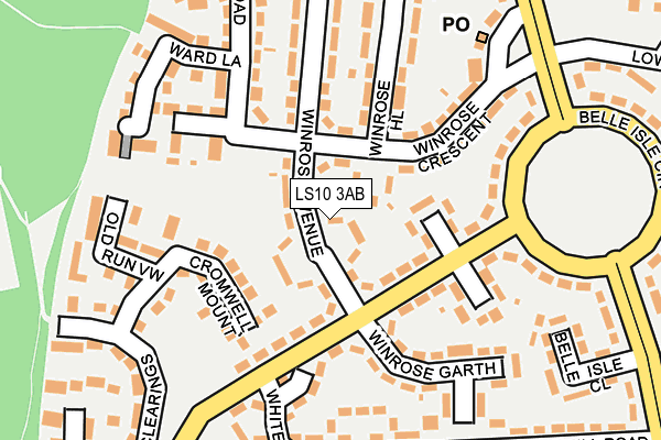 LS10 3AB map - OS OpenMap – Local (Ordnance Survey)