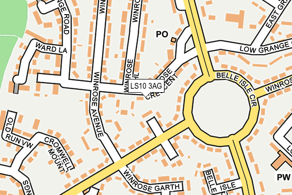 LS10 3AG map - OS OpenMap – Local (Ordnance Survey)