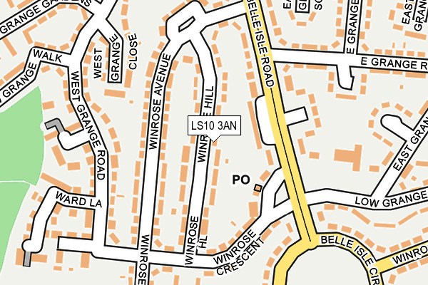LS10 3AN map - OS OpenMap – Local (Ordnance Survey)