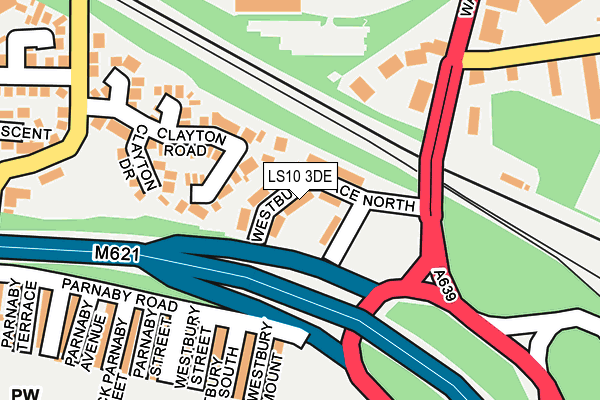 LS10 3DE map - OS OpenMap – Local (Ordnance Survey)