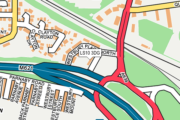 LS10 3DG map - OS OpenMap – Local (Ordnance Survey)