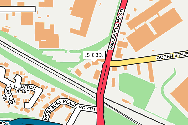 LS10 3DJ map - OS OpenMap – Local (Ordnance Survey)