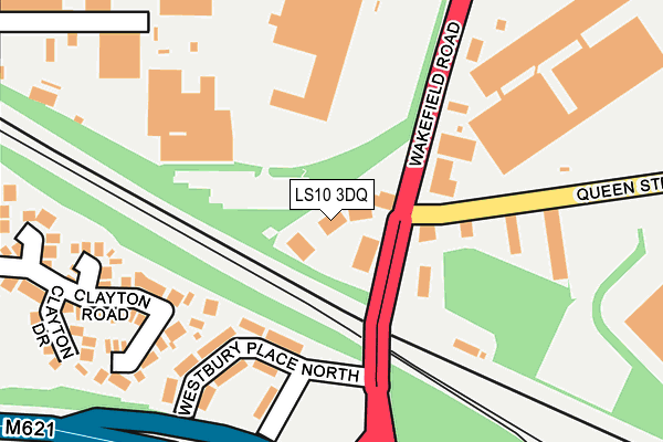 LS10 3DQ map - OS OpenMap – Local (Ordnance Survey)