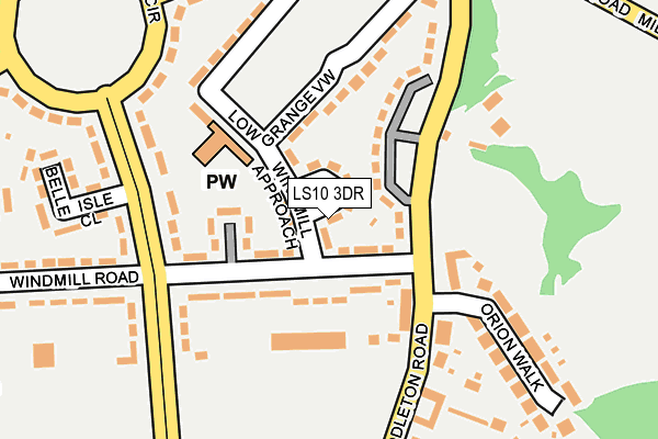 LS10 3DR map - OS OpenMap – Local (Ordnance Survey)