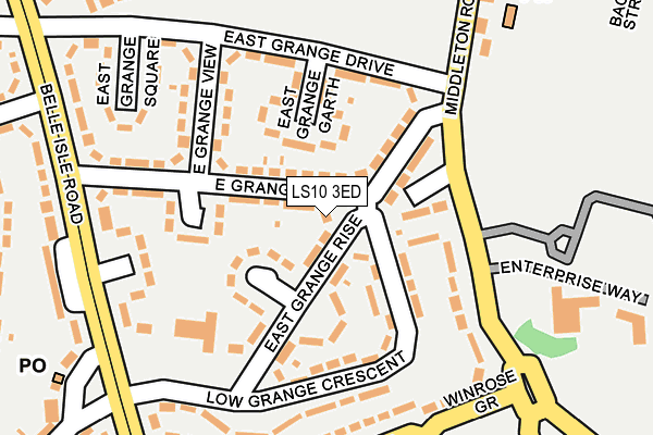 LS10 3ED map - OS OpenMap – Local (Ordnance Survey)