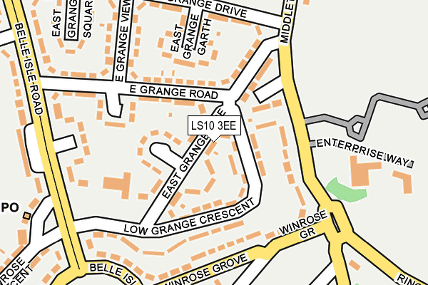 LS10 3EE map - OS OpenMap – Local (Ordnance Survey)