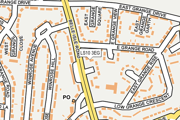 LS10 3EG map - OS OpenMap – Local (Ordnance Survey)