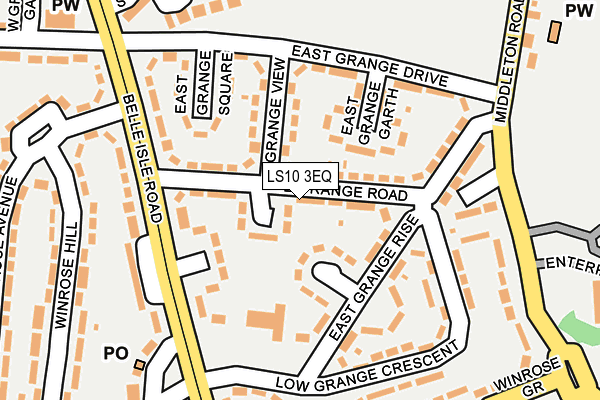 LS10 3EQ map - OS OpenMap – Local (Ordnance Survey)