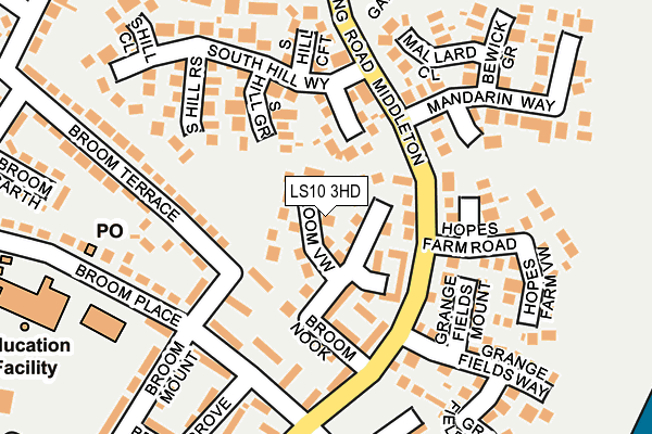 LS10 3HD map - OS OpenMap – Local (Ordnance Survey)