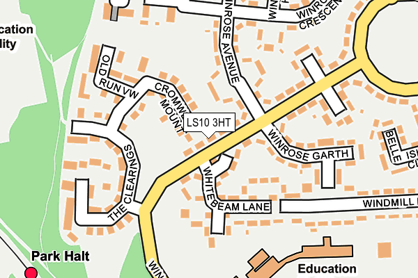 LS10 3HT map - OS OpenMap – Local (Ordnance Survey)