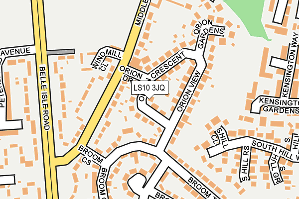 LS10 3JQ map - OS OpenMap – Local (Ordnance Survey)