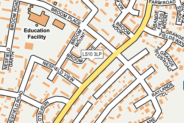 LS10 3LP map - OS OpenMap – Local (Ordnance Survey)