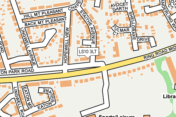 LS10 3LT map - OS OpenMap – Local (Ordnance Survey)
