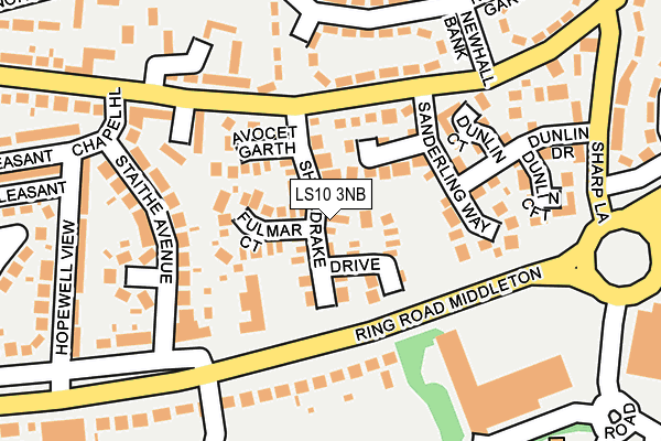 LS10 3NB map - OS OpenMap – Local (Ordnance Survey)