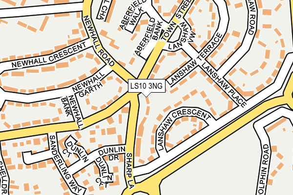 LS10 3NG map - OS OpenMap – Local (Ordnance Survey)