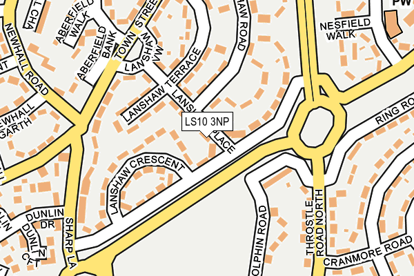 LS10 3NP map - OS OpenMap – Local (Ordnance Survey)