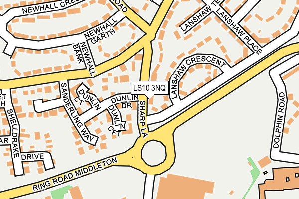 LS10 3NQ map - OS OpenMap – Local (Ordnance Survey)