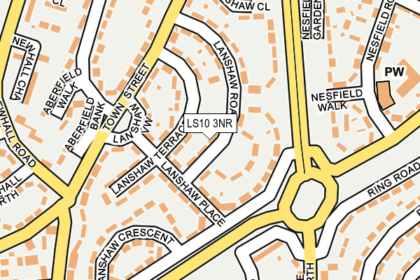 LS10 3NR map - OS OpenMap – Local (Ordnance Survey)