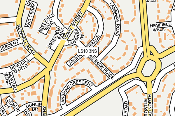 LS10 3NS map - OS OpenMap – Local (Ordnance Survey)