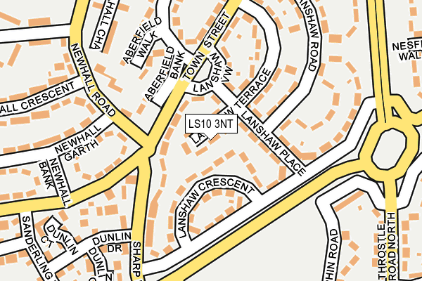 LS10 3NT map - OS OpenMap – Local (Ordnance Survey)