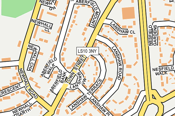 LS10 3NY map - OS OpenMap – Local (Ordnance Survey)