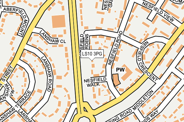 LS10 3PG map - OS OpenMap – Local (Ordnance Survey)