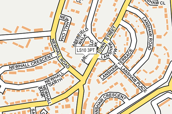 LS10 3PT map - OS OpenMap – Local (Ordnance Survey)