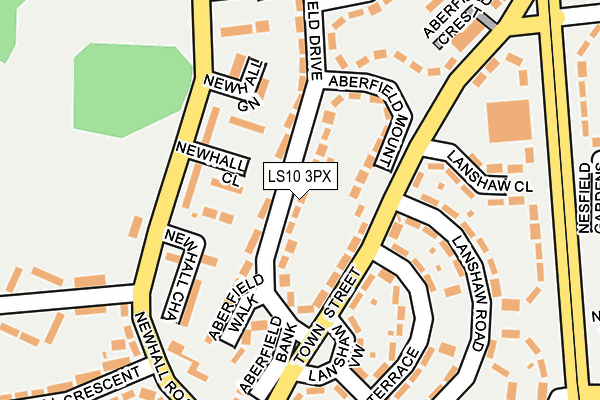 LS10 3PX map - OS OpenMap – Local (Ordnance Survey)