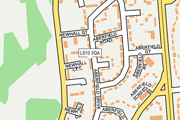 LS10 3QA map - OS OpenMap – Local (Ordnance Survey)