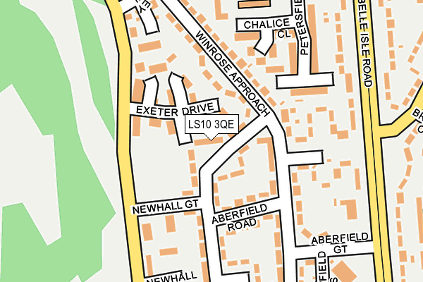 LS10 3QE map - OS OpenMap – Local (Ordnance Survey)