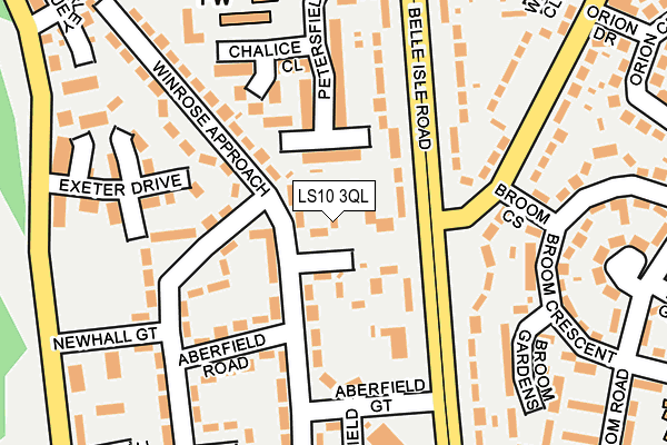 LS10 3QL map - OS OpenMap – Local (Ordnance Survey)
