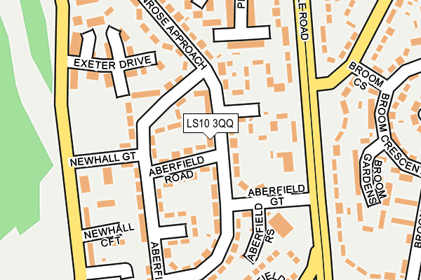 LS10 3QQ map - OS OpenMap – Local (Ordnance Survey)