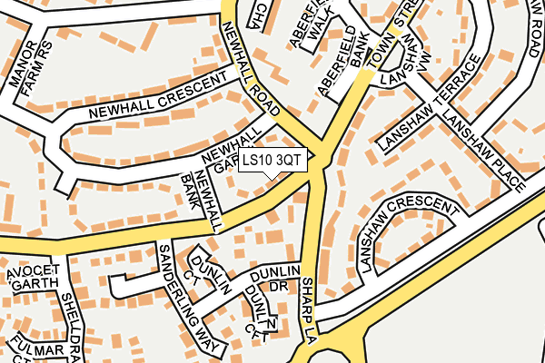 LS10 3QT map - OS OpenMap – Local (Ordnance Survey)