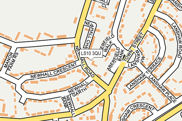 LS10 3QU map - OS OpenMap – Local (Ordnance Survey)
