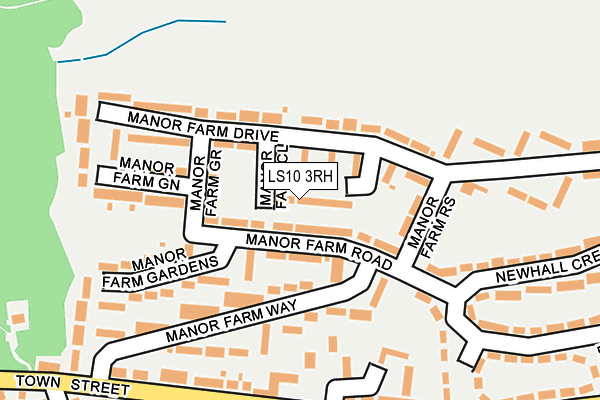 LS10 3RH map - OS OpenMap – Local (Ordnance Survey)